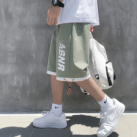 百鹊亭（BAIQUETING）短裤男2023夏季薄款宽松直筒外穿休闲短...